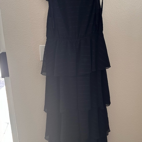 Black maxi ruffles dress - Picture 2 of 2